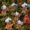 12 Stück Backen Lebkuchenmann Weihnachtsschmuck für Weihnachtsbaum Bauernhaus Ornamente sortierte Weihnachtsbaum hängende Kochfigur Anhänger Urlaub Strumpffüller Kranz Dekor Winter Handwerk