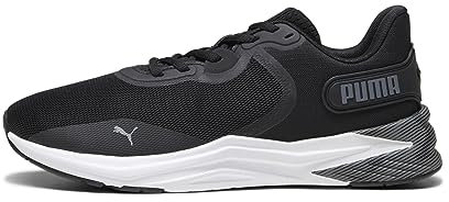 PUMA Unisex Disperse Xt 3 Hyperwave Straßen-Laufschuh, Schwarz, Weiß, kühles Dunkelgrau, 38.5 EU