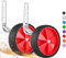 PROMETHEUS BICYCLES Stützräder Kinderfahrrad | Stützrad Kinderfahrrad | Fahrrad Stützräder 12 Zoll 14 Zoll 16 Zoll 18 Zoll für Kinder universal - stabile Stahlkonstruktion mit Gummi-Reifen (Rot)
