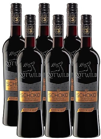 Rotwild Schoko, ein süßer Rotwein mit sinnlicher Schokoladenverführung (6 x 0.75l)