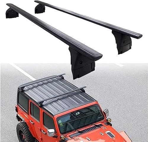HCELET 2 Stück Auto Dachträger für Jeep Wrangler JL JK 2007-2021, Top Crossbar Dachregal RelingträGer ZubehöR