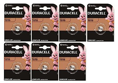 7X Duracell 1616 Lithium (7 Blister Da 1 Batteria) 7 Pile (CR1616)