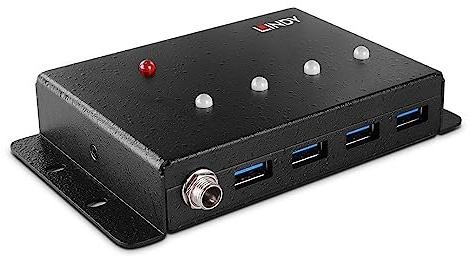 Lindy 4 Port USB 3.0 Metall-Hub