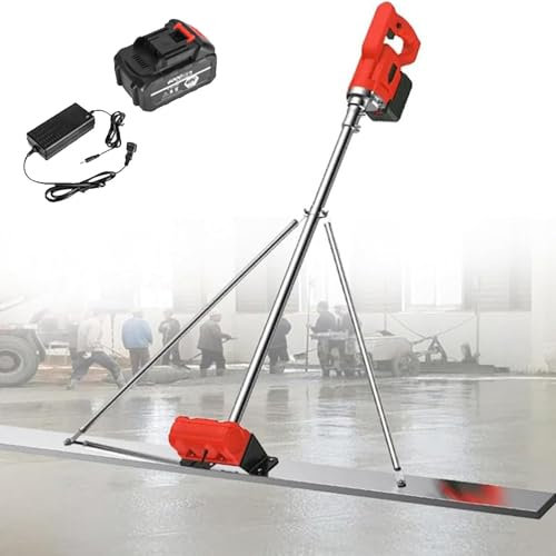 Betonestrich, elektrischer Betonrüttler mit bürstenlosem Motor, Lithiumbatterie-Zement-Vibrationsnivelliermaschine, Betonnivelliermaschine, 2M-1XBatterie