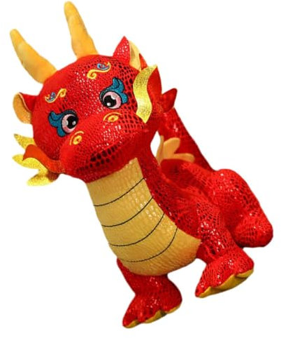 SAFIGLE chinesische Neujahrspuppe Drachen-Maskottchen-Plüschtier Geschenke Spielzeuge chinesisches neujahrsmaskottchen Spielzeug Kuscheltier Drache Füllung Plüschpuppe China Baby 16c