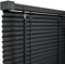 SAVING HUB PVC Venetian Blinds - Window Door Blinds 150cm Drop - Easy Fit Curtains Twist Open, Trimmable Shutters - Home Kitchen Bathroom Privacy Slat Blinds - Fittings Included (Black, 120cm Wide)