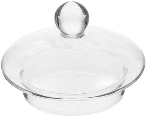 Luxshiny 8.2cm Glass Teapot Lid - Teapot Replacement Lid Glass Tea Filter Sealing Caps Tea Kettle Covers for 1000ml Tea Kettle Glass Teapot Accessories
