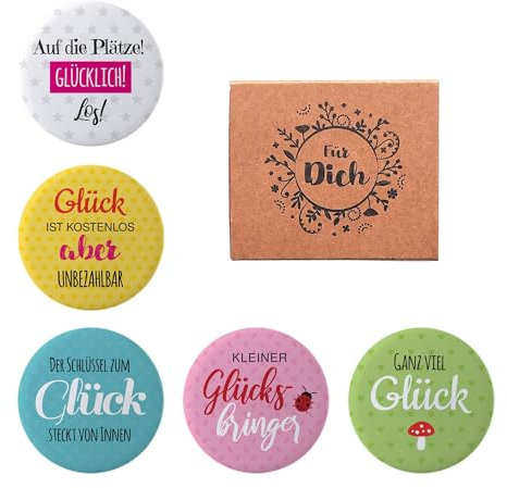 10x Glück Wunschboten-Magnete als kleines give-Away Kollegen give-Away Freunde give-Away Mitarbeiter Mitgebsel Mitarbeiter Geschenk Kollegen Geschenk Freunde Mitgebselgeschenk Aufmerksamkeit