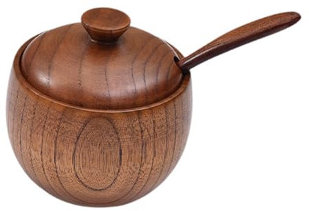 FytStycale Ensemble de Pots à épices en Bois Vintage pour L'organisation de La Cuisine, Pot Unique