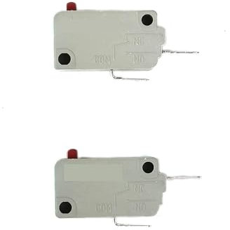 YYAP0NY KW3A 16A 125/250VAC Microwave Oven Door Switches - Normally Open & Closed - Black, Gray - Automatic - PCB Mount - UL Approved