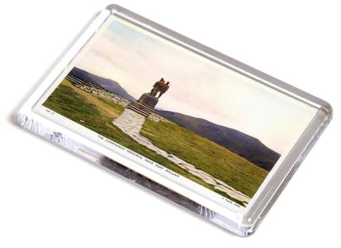 FRIDGE MAGNET - Vintage Scotland - The Commando Memorial near Fort William (b)