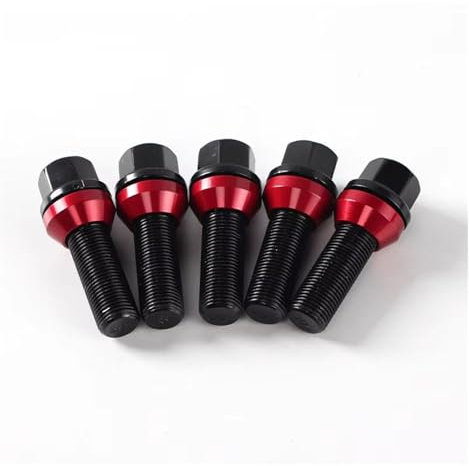 Spurverbreiterung Für M14x1,5 4/5 Stück Rad B12,9 Grade Geschmiedete Bolzen Muttern Schraube Für E90/E60/E39/F10/F20/E46 Auto Rad Distanzscheiben(5PCS 28mm Cone)