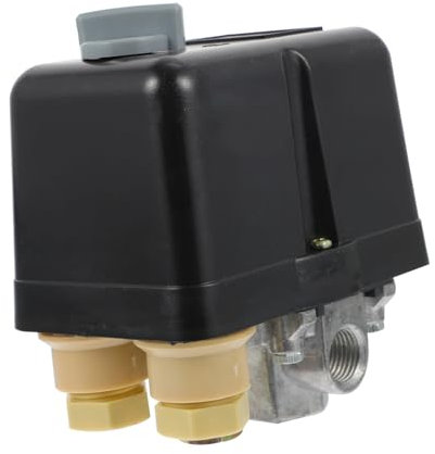 HOMSFOU 220V 20A 145PSI Druckschalter Für Kompressor Druckregelventil Mit 4 Anschlüssen Druckkontrolle Für Luftkompressoren