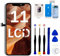 EFaith für iPhone 11 Display, 6,1 Zoll Ersatzbildschirm, Full HD LCD, Touchscreen, Digitizer Assembly mit komplettem Reparaturset, Displayschutzfolie, Modell A2111, A2221, A2223