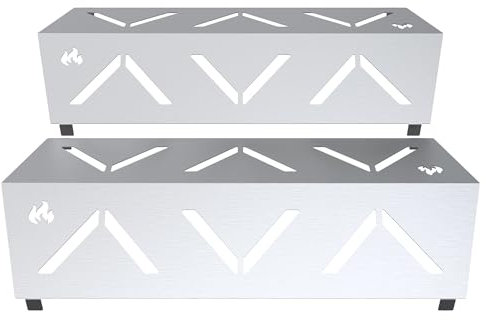 teileplus24 RE-1 Hitzereflektoren Gasgrill aus Edelstahl kompatibel mit Rösle Videro G3 | erhöht die Hitze | verringert den Gasverbrauch | gleichmäßige Wärmeverteilung