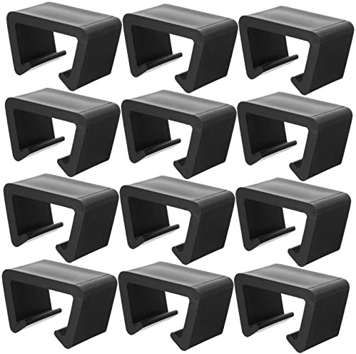 PAMINGONO 12 Stück Gartenmöbelklammern Für Rattanstühle Und Bänke Befestigungselemente Für Korbmöbel Outdoor Möbelclips Stuhl Und Sofa-halterungen Einfache Anbringung Ohne Werkzeug