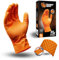 RHINO GRIP Nitrile Gloves - Disposable Gloves, Diamond Grip Orange Gloves - Powder-free & Latex Free Nitrile Gloves, Extra Thick & Ultra Tough Gloves (1, Extra Large)