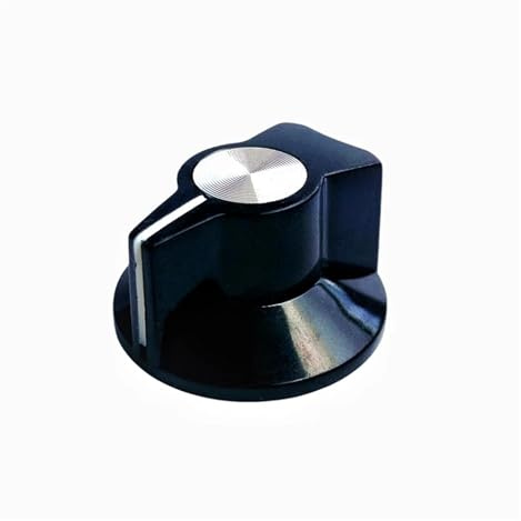 HWWW 29 x 16 mm Lautstärkeregler for Gitarrenverstärker, Audio-Einstellknopf for Hallgeräte, Kunststoffknopf.(Black)