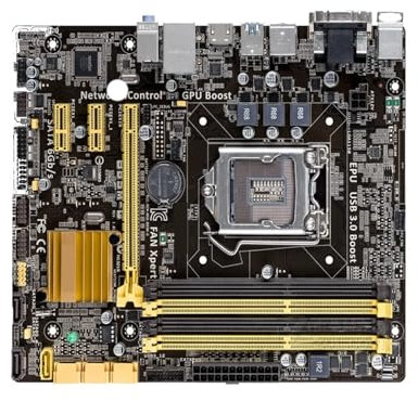 HYUIND Carte mère Fit for ASUS B85M-G LGA1150 avec processeur Intel i3, i5, i7 4790K, 4 x DDR3 32 Go, 4 x SATA III M-ATX