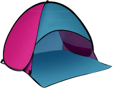 Pop-Up-Solarzelt: Leichter Strandmuschel mit Kopfschatten, klein, faltbar, mit Telefonhalterung für Picknick im Freien, Camping, Erholung