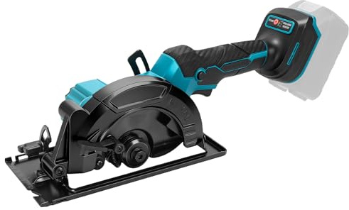6 Zoll Akku Handkreissäge Kompatibel mit Makita 18V, Bürstenlose Kreissäge 5800RPM, Einstellbarer Schnittwinkel 0-45°, Schnitttiefe 55mm, Handkreissäge für Holz, Metall (ohne Akku und Sägeblättern)