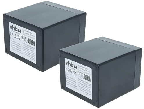 vhbw 2X Batterie de Bord Compatible avec systèmes d'alarme Caravane, Bateau, Camping-Car (6Ah, 12V, AGM), 10,8 x 9,1 x 7,2 cm
