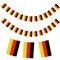 G2PLUS 11M Guirnalda de Bandera de Alemania Con 40 Banderas Europeas 14 x 21 cm para Decoraciones de Bares de Jardín