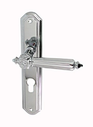 Haeusler-Shop Türbeschlag Antike LS Chrom PZ Türklinke