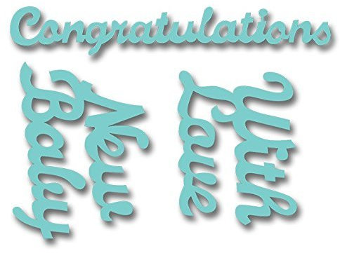Sweet Dixie Dies Metal Congratulations Die, Gold