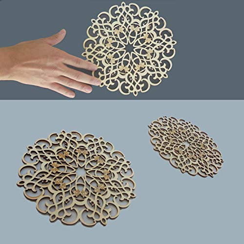 Zagora Holzornament mit Dekor Fleur (20 cm)