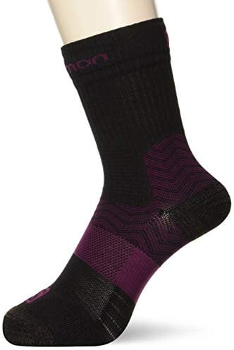 Salomon CALCETÍN OUTPATH MID - T: 42-44_ C: Black/Mauve Wine