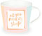 Grafik-Werkstatt Kaffee-Tasse mit 100% Echtgold | Porzellan Tasse | 420 ml | all you need is sleep, Rosa, 61323