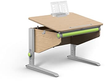 moll Winner Compact Classic Kinderschreibtisch höhenverstellbar | mitwachsend & ergonomisch mit neigbarer Tischplatte & gerundeten Ecken | Schreibtisch ideal für Schulkinder | Made in Germany