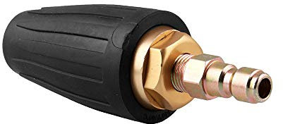 Buse rotative Nettoyeur haute pression Buse turbo 3000 PSI Max, connecteur à raccord rapide 1/4 de pouce Buse de pulvérisation Buse à jet d'eau en spirale Buse à remous, buse de lavage turbo pression