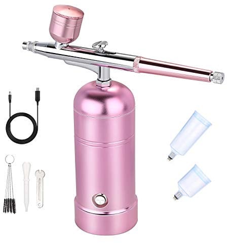 Airbrush, AGPtEK Airbrush Kit Air Brush Pen,Mini Air Compressor Airbrush Kit USB Rechargeable and Portable Airbrush Gun for Make up, Tattoo, Nail Art, Cake, Face Paint and Model Painting