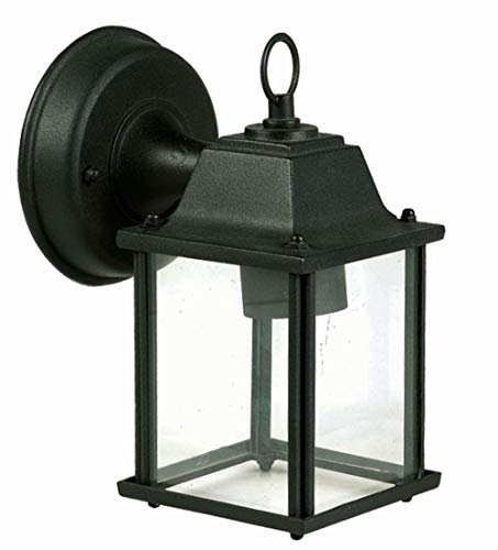 Outdoor Laterne Aluminium Rustikal E27 H:22cm klein nostalgisch JOHNA Außenlampe Wand Haus Garten