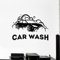 NSRJDSYT Auto Service Station Logo Wandtattoo Auto Reparatur Waschen Reinigung Garagentor Fenster Vinyl Aufkleber Dekoration Tapete 57x42cm