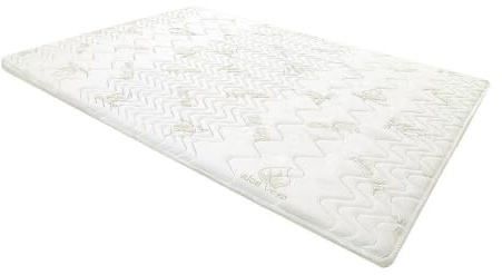 Vente-unique Matratzenauflage Memory Schaum - 1 Zone - 160 x 200 cm - Stärke 5 cm - Aloe Vera von NATUREA