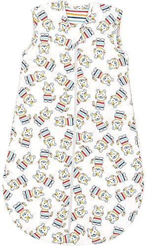Odenwälder Babynest Jersey Sommer Schlafsack 2-lagig unwattiert Tiger Bunt (110)