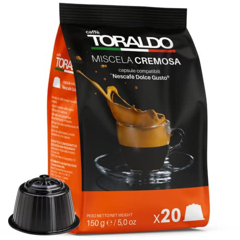 CAFFÈ TORALDO | Capsule Compatibile Dolce Gusto* (100 Unità, Miscela Cremosa)