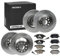 RIDEX 3405B0499 Bremsenset Vorne & Hinten Belüftet & 312,0 & 312 & 282,0mm - Bremsen Set mit Bremsscheiben und Bremsbeläge Satz