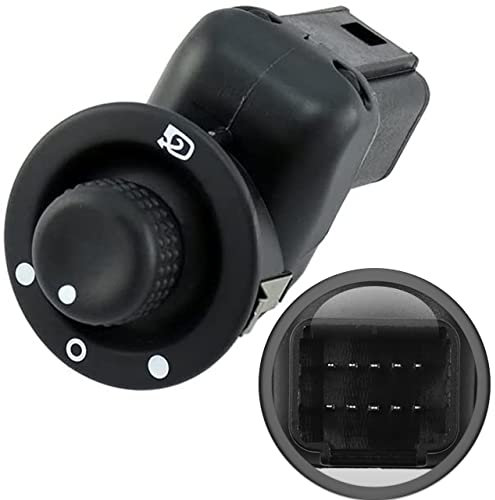 KRAW Interruptor de Control de Espejo retrovisor Plegable de 10 Pines Compatible con Clio MK4, Modus, Captur 8200676529, 8200214921, Negro