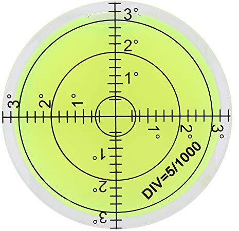 Runde selbstklebende Dosenlibelle Präzisions Wasserwaage tragbar für Plattenspieler elektronische Waage Mini Libelle