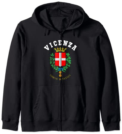 Stemma Vicenza Jersey Bandiera Calcio Felpa con Cappuccio