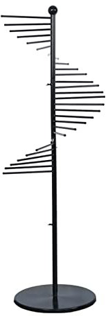 kleiderständer HAIYU- Metall Schalständer, Freistehender Kommerzieller Ausstellungsständer, Multifunktionaler Aufhängeständer für Hosen, Schal, Gürtel, Handtuc(Size:170cm,Color:Schwarz)