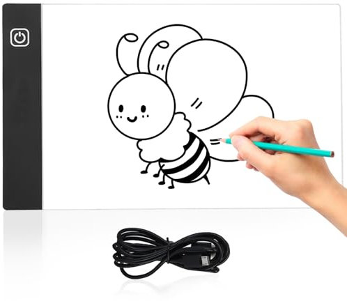 Skizzenlichttafel Leuchttisch für Diamantmalerei Kopiertafel Licht Zeichenblock Zeichnungslichtbox Lichtbox Tracing A1 Light Pad Lightbox zum Zeichnen Anime Light Box Tracing Light Pad