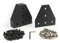 Yeebyee 3030 Eckhalterplatte T Form 5 Loch 90 Grad außen verbindende Platte mit M6 Schrauben und T-Muttern für 30x30mm Serie Aluminium Extrusion Profil (Schwarz-3030 T-Form)