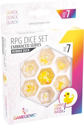 Gamegenic, Embraced Series - Rubber Duck - RPG Dice Set