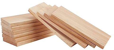 nbeads 20 Stück Unfertige Holzstücke, 10×4cm Rechteck Leere Holzplatten Leere Kiefer Holzplatten Handwerk Holzbrett Für DIY Karten Kunst Handwerk Projekt
