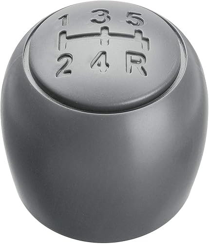 OBEST Pomo de Palanca de Coche, 5 Velocidades Pomos de Palanca de Cambios para 500 500c Panda 2003-2012, Gris